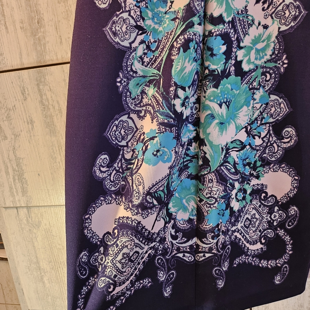Jax Elegant Floral Sleeveless Dress Size 4 - Picture 6 of 14